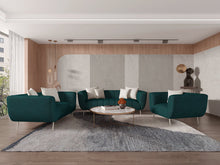 Load image into Gallery viewer, Darwin Dazzle Sofa Set In Velvet
