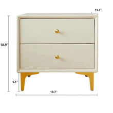 Load image into Gallery viewer, Celestial Bed Side Table 2 Drawer
