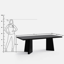 Load image into Gallery viewer, Alejandro Black Luxury Dining Table - 6 &amp; 8 Seater/All Sizes
