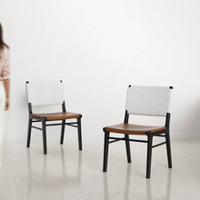 Load image into Gallery viewer, Manor Chair - Set of Two - Dual Tone - Lilia White
