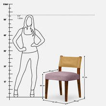 Load image into Gallery viewer, Angel Upholstered Chair - Set of Two - Dual Tone - Mustard
