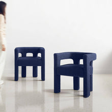 Load image into Gallery viewer, Candela Upholstered Chair - Set of Two - Oxford Blue
