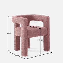 Load image into Gallery viewer, Candela Upholstered Chair - Set of Two - Rose Gold

