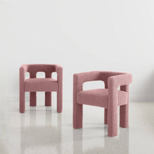 Load image into Gallery viewer, Candela Upholstered Chair - Set of Two - Rose Gold
