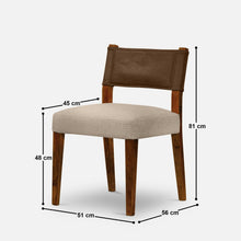 Load image into Gallery viewer, Angel Upholstered Chair - Set of Two - Dual Tone - Tan
