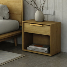 Load image into Gallery viewer, Filo Bedside Table | Solid Walnut/Teak/Oak Wood | 1.5 Feet Length

