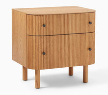 Load image into Gallery viewer, Fluted Grace Bedside Table
