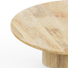 Load image into Gallery viewer, Gaia Round Coffee Table - Mango Natural (15In Height)
