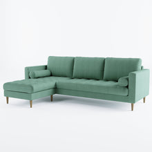 Load image into Gallery viewer, Palo Sofa T | L-Shaped Sectional with Chaise (8.25 feet length) | Tufted
