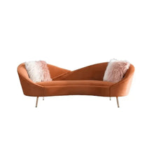 Load image into Gallery viewer, Hana Luxury Modern Velvet Upholstered Curved Sofa
