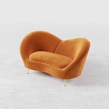 Load image into Gallery viewer, Hana Luxury Modern Velvet Upholstered Curved Sofa
