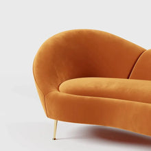 Load image into Gallery viewer, Hana Luxury Modern Velvet Upholstered Curved Sofa
