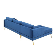 Load image into Gallery viewer, Volly High Back Couch Mid-century Suede SS Legs Chaise Sofa
