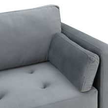Load image into Gallery viewer, Volly High Back Couch Mid-century Suede SS Legs Chaise Sofa
