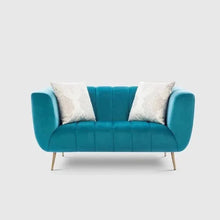 Load image into Gallery viewer, Peppermint Straight Line Sofa Set in Blue

