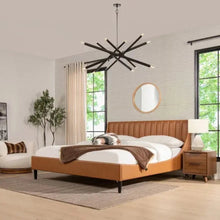 Load image into Gallery viewer, Oreo Upholstered Without Storage Bed In Leatherette
