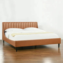Load image into Gallery viewer, Oreo Upholstered Without Storage Bed In Leatherette
