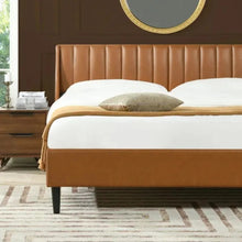 Load image into Gallery viewer, Oreo Upholstered Without Storage Bed In Leatherette
