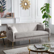 Load image into Gallery viewer, Tesla Straight Line Sofa Set in Grey
