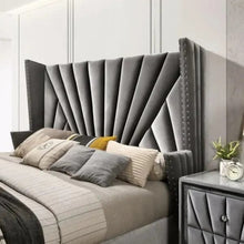 Load image into Gallery viewer, Bartın Upholstered Bed Without Storage In Suede
