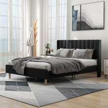 Load image into Gallery viewer, Ayzal Upholstered Bed Without Storage In Suede
