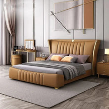 Load image into Gallery viewer, Ankara Upholstered Bed Without Storage In Fabric
