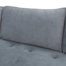Load image into Gallery viewer, Volly High Back Couch Mid-century Suede SS Legs Chaise Sofa
