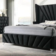 Load image into Gallery viewer, Bartın Upholstered Bed Without Storage In Suede
