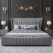 Load image into Gallery viewer, Ankara Upholstered Bed Without Storage In Fabric
