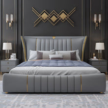 Load image into Gallery viewer, Ankara Upholstered Bed Without Storage In Fabric
