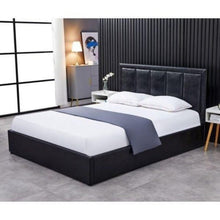 Load image into Gallery viewer, Amazon Upholstered Bed Without Storage In Leatherette

