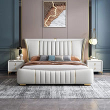 Load image into Gallery viewer, Ankara Upholstered Bed Without Storage In Fabric
