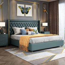 Load image into Gallery viewer, Fallstich Upholstered Luxury Bed Without Storage In Leatherette
