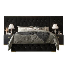 Load image into Gallery viewer, Casper Luxury Upholstered Bed With Manual Storage &amp; Side Tables In Suede

