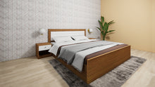 Load image into Gallery viewer, Golden Mayer Cracus King Size Bed In Urban Teak With Frosty White Colour

