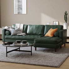 Load image into Gallery viewer, Palo Sofa | L-Shaped Sectional with Chaise (8.25 feet) | Italian Leather Sofa
