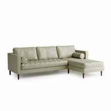 Load image into Gallery viewer, Palo Sofa | L-Shaped Sectional with Chaise (8.25 feet) | Italian Leather Sofa
