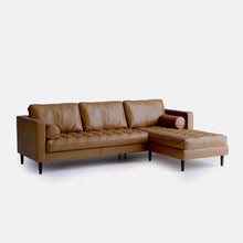 Load image into Gallery viewer, Palo Sofa | L-Shaped Right Sectional with Chaise (8.25 feet) | Italian Leather Sofa
