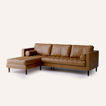 Load image into Gallery viewer, Palo Sofa | L-Shaped Right Sectional with Chaise (8.25 feet) | Italian Leather Sofa

