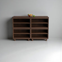 Load image into Gallery viewer, Stava Modular Shelving System | Solid Walnut/Teak/Oak Wood (4x2) | 5.5 Feet Length
