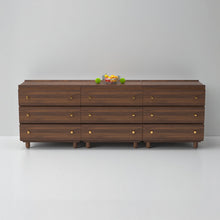 Load image into Gallery viewer, Stava Modular Drawer System | Solid Walnut/Teak/Oak Wood (3x3) | 8 Feet Length
