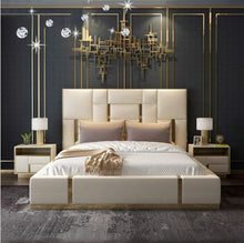 Load image into Gallery viewer, Julius Pro Upholstered Luxury Bed Manual Storage In Leatherette

