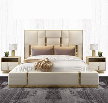 Load image into Gallery viewer, Julius Pro Upholstered Luxury Bed Manual Storage In Leatherette
