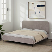 Load image into Gallery viewer, Golden Mayer Plumeria Solid Wood King  Size Bed Upholstered
