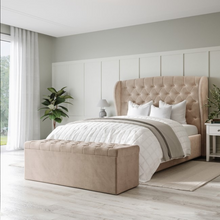 Load image into Gallery viewer, Kobe Upholstered Bed Without Storage In Suede
