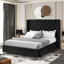 Load image into Gallery viewer, Tony Upholstered Bed Without Storage In Suede
