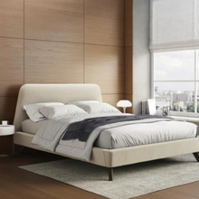 Load image into Gallery viewer, Gobbler Upholstered Bed Without Storage In Suede Fabric
