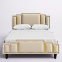 Load image into Gallery viewer, Bahmas Upholstered Bed Without Storage In Suede

