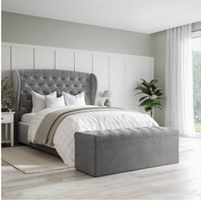 Load image into Gallery viewer, Kobe Upholstered Bed Without Storage In Suede
