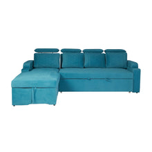 Load image into Gallery viewer, Titanium luxurious Sofa Cum Bed With Lounger
